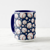Mug Motif sportif de baseball (Devant gauche)