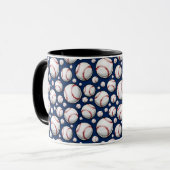 Mug Motif sportif de baseball (Devant gauche)