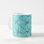 Mug Motif Spoutnik du milieu du siècle, Bleu des Oeufs (Devant gauche)