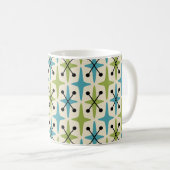Mug Motif Starburst moderne du milieu du siècle (Devant droit)