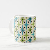 Mug Motif Starburst moderne du milieu du siècle (Devant gauche)
