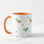 Mug Motif Starburst Moderne du Milieu du Siècle (Gauche)