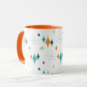 Mug Motif Starburst Moderne du Milieu du Siècle (Devant gauche)
