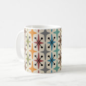 Mug Motif Starburst moderne du milieu du siècle (Devant gauche)