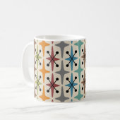 Mug Motif Starburst moderne du milieu du siècle (Devant gauche)