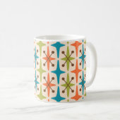 Mug Motif Starburst moderne du milieu du siècle (Devant droit)