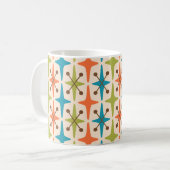 Mug Motif Starburst moderne du milieu du siècle (Devant gauche)