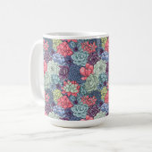 Mug Motif succulent coloré (Devant gauche)