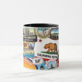 Mug Motif superbe de collage d'autocollant de la (Centre)