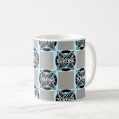 Mug Motif surf Badge (Devant droit)