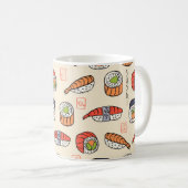 Mug motif sushi transparent (Devant droit)