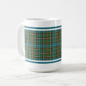Mug Motif Tartan Dowling bleu irlandais Plaid (Devant gauche)