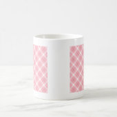 Mug Motif Tartan Rose Et Blanc (Centre)
