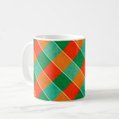Mug Motif tartan rouge et vert (Devant gauche)