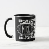 Mug Motif téléphonique noir rétro (Gauche)