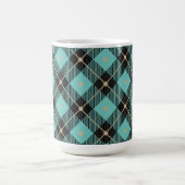 Mug Motif tendance Black Aqua Plaid (Centre)