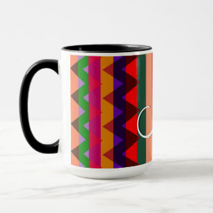 Mug Motif tendance Chevron Stripes #11