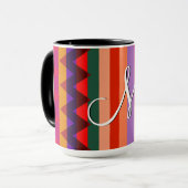 Mug Motif tendance Chevron Stripes #11 (Devant gauche)