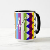 Mug Motif tendance Chevron Stripes #14 (Devant droit)