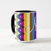 Mug Motif tendance Chevron Stripes #14 (Devant gauche)