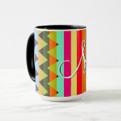 Mug Motif tendance Chevron Stripes #16 (Devant gauche)