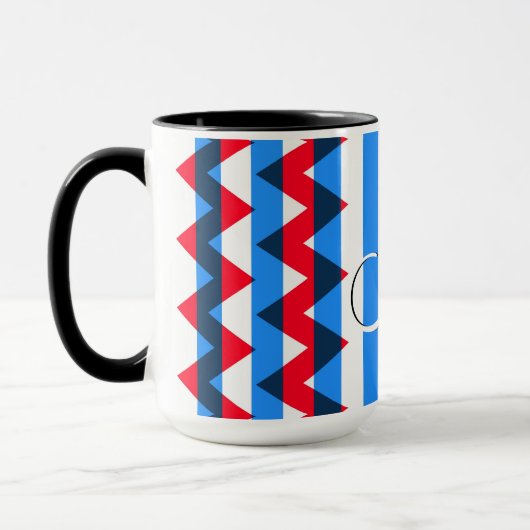 Mug Motif tendance Chevron Stripes #5 (Gauche)