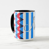 Mug Motif tendance Chevron Stripes #5 (Devant gauche)
