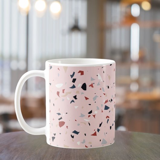 Mug Motif Terrazzo Abstrait Moderne du Milieu du Siècl