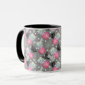 Mug Motif texturé à ananas géométrique (Devant gauche)
