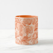 Mug Motif tiré par la main de mer (Centre)