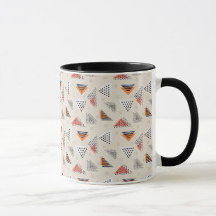 Mug Motif tiré par la main de triangle géométrique