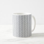 Mug Motif tiré par la main gris de Chevron (Devant droit)