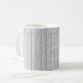 Mug Motif tiré par la main gris de Chevron (Devant gauche)