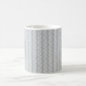 Mug Motif tiré par la main gris de Chevron (Centre)