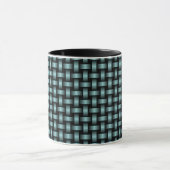 Mug Motif Tissé Bleu Noir (Centre)