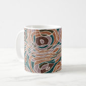 Mug Motif topographique Abstrait (Devant gauche)