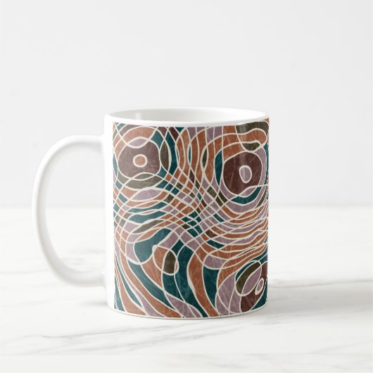 Mug Motif topographique Abstrait (Gauche)