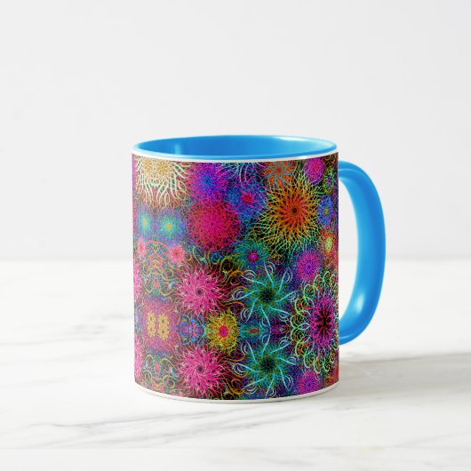 Mug Motif tourbillon coloré (Devant droit)