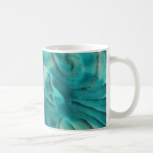 Mug Motif tourbillonnante en beige turquoise et clair