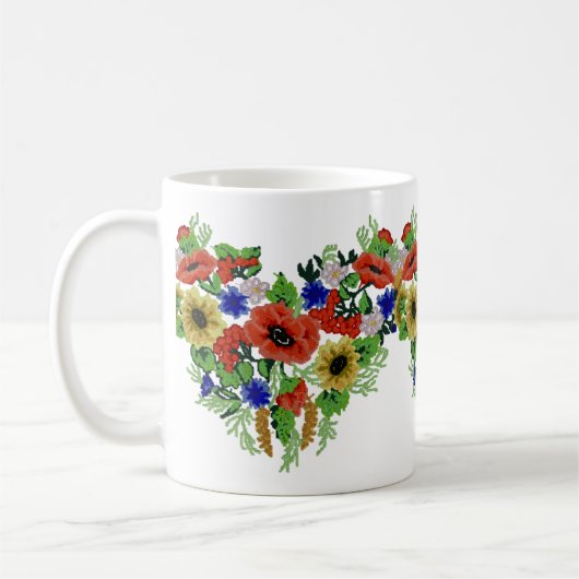 Mug Motif traditionnel, Motif traditionnel roumain T-S (Gauche)