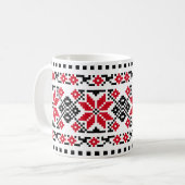 Mug Motif traditionnel roumain "Les Etoiles" (Devant gauche)