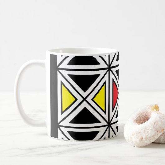 Mug Motif traditionnel tribal géométrique (Avec donut)