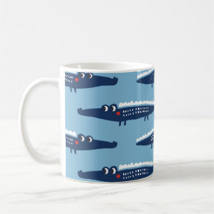 Mug Motif transparent avec crocodiles