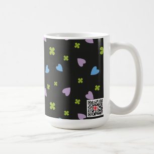 Mug Motif Trèfle et Cœurs