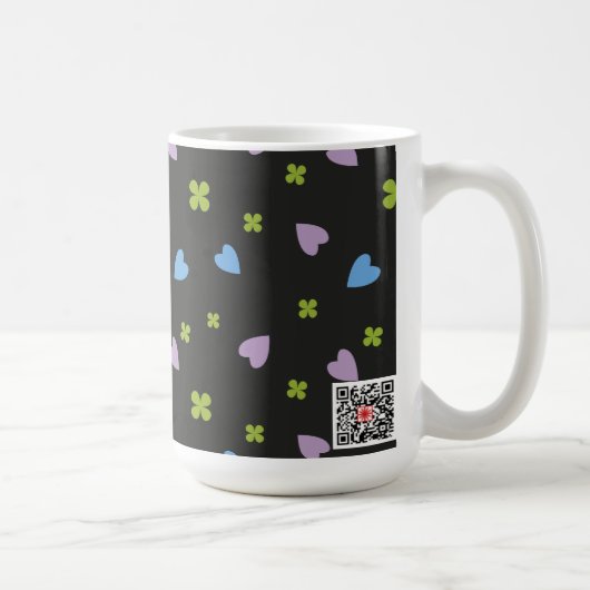 Mug Motif Trèfle et Cœurs (Droite)