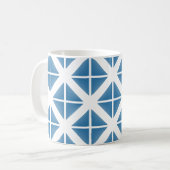 Mug Motif triangle bleu tendance (Devant gauche)