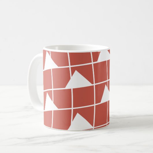 Mug Motif triangle de vérifications géométriques (Devant gauche)