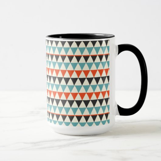 Mug Motif triangle moderne rétro du milieu du siècle (Droite)
