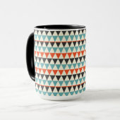 Mug Motif triangle moderne rétro du milieu du siècle (Devant gauche)
