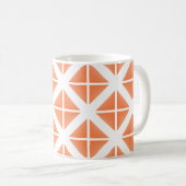 Mug Motif triangle Orange tendance (Devant droit)
